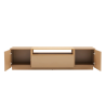Televizní stolek LOFT 160 CM greige/přírodní  Místnosti 47812