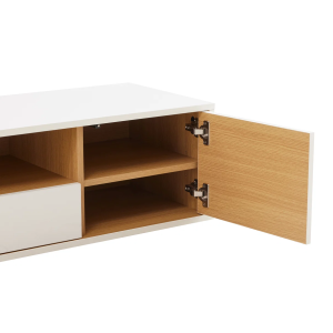Závěsný televizní stolek LOFT 150 CM bílá/dub  Místnosti 47813