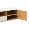 Závěsný televizní stolek LOFT 150 CM bílá/dub  Místnosti 47813