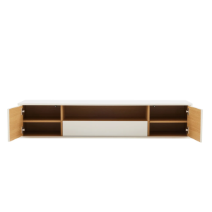 Závěsný televizní stolek LOFT 150 CM bílá/dub  Místnosti 47813