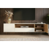 Závěsný televizní stolek LOFT 150 CM bílá/dub  Místnosti 47813