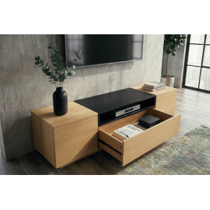 Televizní stolek LOFT 160 CM dub/černá  Místnosti 47811