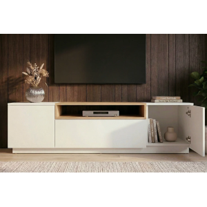Televizní stolek LOFT 160 CM bílá/dub  Místnosti 47811