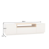 Televizní stolek LOFT 160 CM bílá/dub  Místnosti 47811