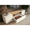 Televizní stolek LOFT 160 CM bílá/dub  Místnosti 47811