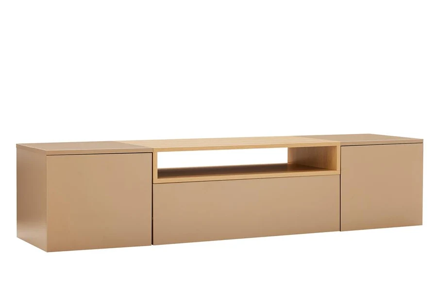 Závěsný televizní stolek LOFT 160 CM greige/dub  Místnosti 47809