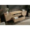 Závěsný televizní stolek LOFT 160 CM greige/dub  Místnosti 47809