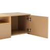 Závěsný televizní stolek LOFT 160 CM greige/dub  Místnosti 47809