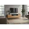 Závěsný televizní stolek LOFT 160 CM dub/černá  Místnosti 47808