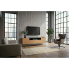 Závěsný televizní stolek LOFT 160 CM dub/černá  Místnosti 47808