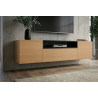 Závěsný televizní stolek LOFT 160 CM dub/černá  Místnosti 47808