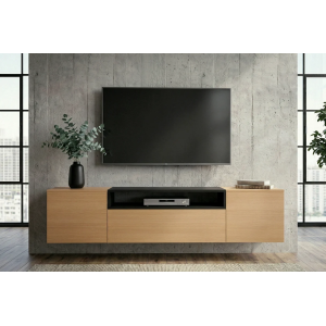 Závěsný televizní stolek LOFT 160 CM dub/černá  Místnosti 47808