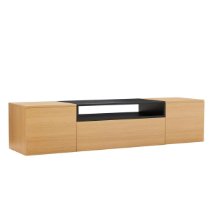 Závěsný televizní stolek LOFT 160 CM dub/černá  Místnosti 47808