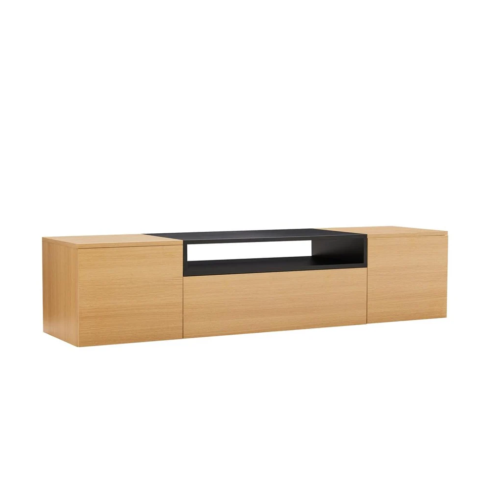 Závěsný televizní stolek LOFT 160 CM dub/černá  Místnosti 47808