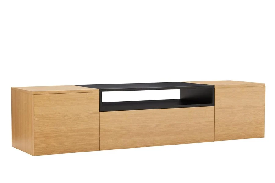 Závěsný televizní stolek LOFT 160 CM dub/černá  Místnosti 47808