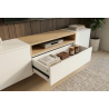 Závěsný televizní stolek LOFT 160 CM bílá/dub  Místnosti 47807