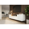 Závěsný televizní stolek LOFT 160 CM bílá/dub  Místnosti 47807
