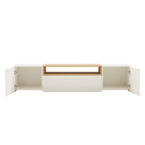 Závěsný televizní stolek LOFT 160 CM bílá/dub  Místnosti 47807