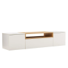 Závěsný televizní stolek LOFT 160 CM bílá/dub  Místnosti 47807
