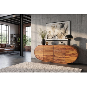 Komoda ORGANIKO 180cm oválný masiv palisandr  Místnosti 49226