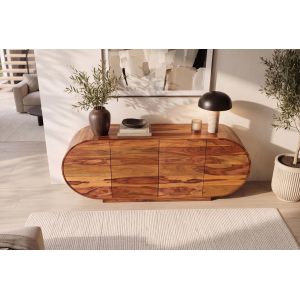 Komoda ORGANIKO 180cm oválný masiv palisandr  Místnosti 49226