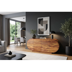 Komoda ORGANIKO 180cm oválný masiv palisandr  Místnosti 49226