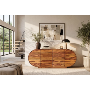 Komoda ORGANIKO 180cm oválný masiv palisandr  Místnosti 49226