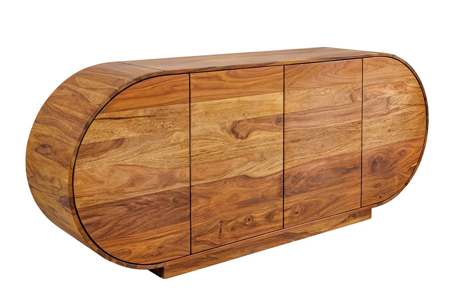 Komoda ORGANIKO 180cm oválný masiv palisandr  Místnosti 49226