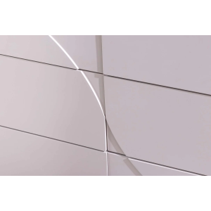 Komoda SAVOY 3D 150 CM bílá/mramor  Místnosti 47805