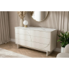 Komoda SAVOY 3D 150 CM bílá/mramor  Místnosti 47805