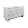 Komoda SAVOY 3D 150 CM bílá/mramor  Místnosti 47805