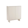 Vysoká komoda SAVOY 3D 130 CM bílá/mramor  Místnosti 47799