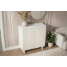 Vysoká komoda SAVOY 3D 130 CM bílá/mramor  Místnosti 47799