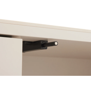 Vysoká komoda SAVOY 3D 130 CM bílá/mramor  Místnosti 47799