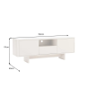 Televizní stolek SAVOY 3D 150 CM bílý/mramor  Místnosti 47798