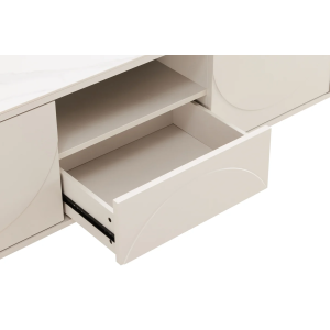 Televizní stolek SAVOY 3D 150 CM bílý/mramor  Místnosti 47798