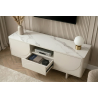 Televizní stolek SAVOY 3D 150 CM bílý/mramor  Místnosti 47798