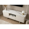 Televizní stolek SAVOY 3D 150 CM bílý/mramor  Místnosti 47798