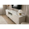 Televizní stolek SAVOY 3D 150 CM bílý/mramor  Místnosti 47798