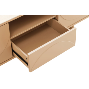 Televizní stolek SAVOY 3D 150 CM béžový/travertin  Místnosti 47797