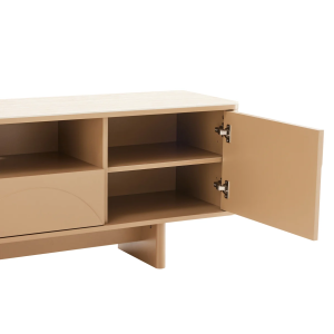Televizní stolek SAVOY 3D 150 CM béžový/travertin  Místnosti 47797