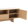 Televizní stolek SAVOY 3D 150 CM béžový/travertin  Místnosti 47797