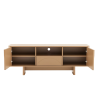 Televizní stolek SAVOY 3D 150 CM béžový/travertin  Místnosti 47797