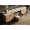 Televizní stolek SAVOY 3D 150 CM béžový/travertin  Místnosti 47797