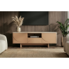 Televizní stolek SAVOY 3D 150 CM béžový/travertin  Místnosti 47797