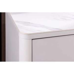 Komoda SAVOY 3D 180 CM bílá/mramor  Místnosti 47795