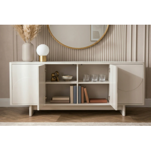 Komoda SAVOY 3D 180 CM bílá/mramor  Místnosti 47795