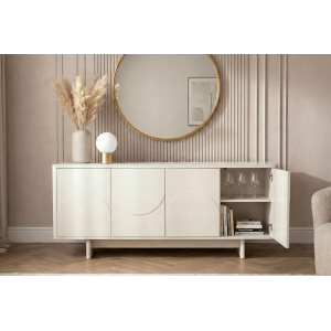 Komoda SAVOY 3D 180 CM bílá/mramor  Místnosti 47795