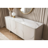 Komoda SAVOY 3D 180 CM bílá/mramor  Místnosti 47795