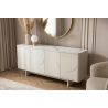 Komoda SAVOY 3D 180 CM bílá/mramor  Místnosti 47795